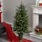 4ft. Pre-Lit Artificial Christmas Tree, Clear LED Lights